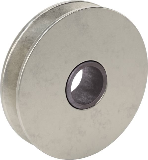 Tel Halat için Kasnak, Kaldırma için, Kovan Yatağı, 3/16" Halat Çapı, 600 lbs., Paslanmaz Çelik