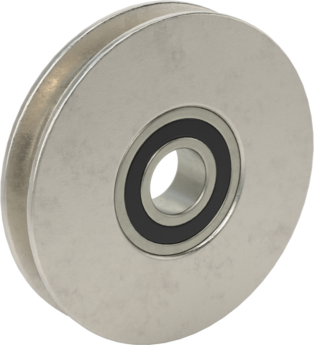 Tel Halat için Kasnak, Kaldırma için, Rulman, 1/4" Halat Çapı, 675 lbs., Paslanmaz Çelik