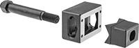 Stud-Driven Rectangle Hole Punches for Power/Control Connectors