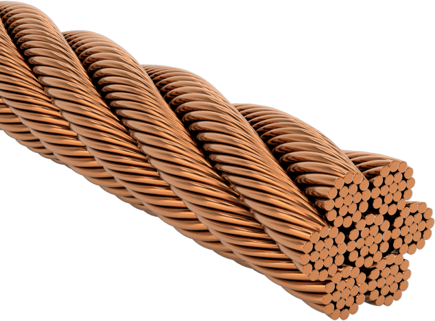 Kıvılcım Çıkarmayan Tel Halat, Ekstra Esnek, Fosforlu Bronz, 1/8" Çap