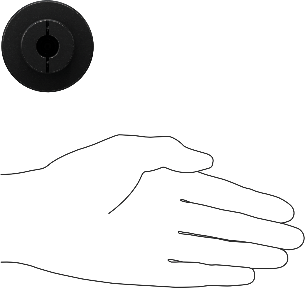 Machinable Shaft End, for 1/2" Diameter Round Shafts, Flanged, 1117 Carbon Steel