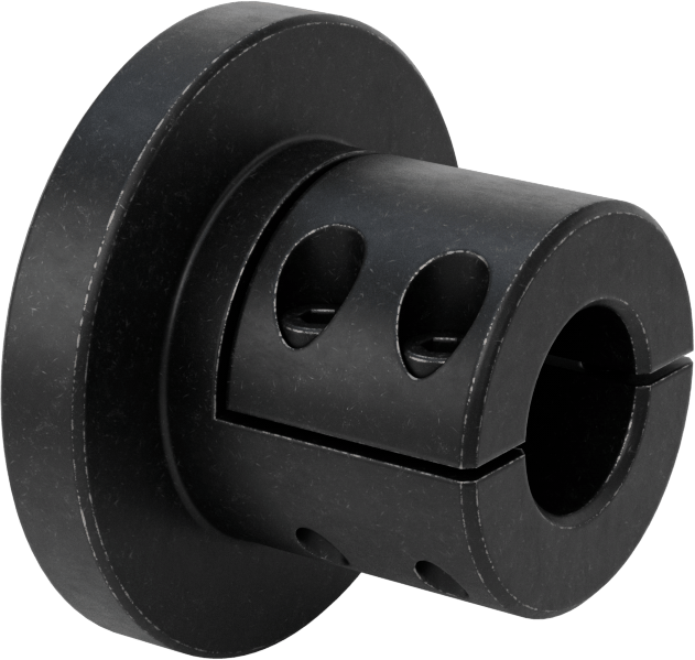 Machinable Shaft End, for 1" Diameter Round Shafts, Flanged, 1117 Carbon Steel
