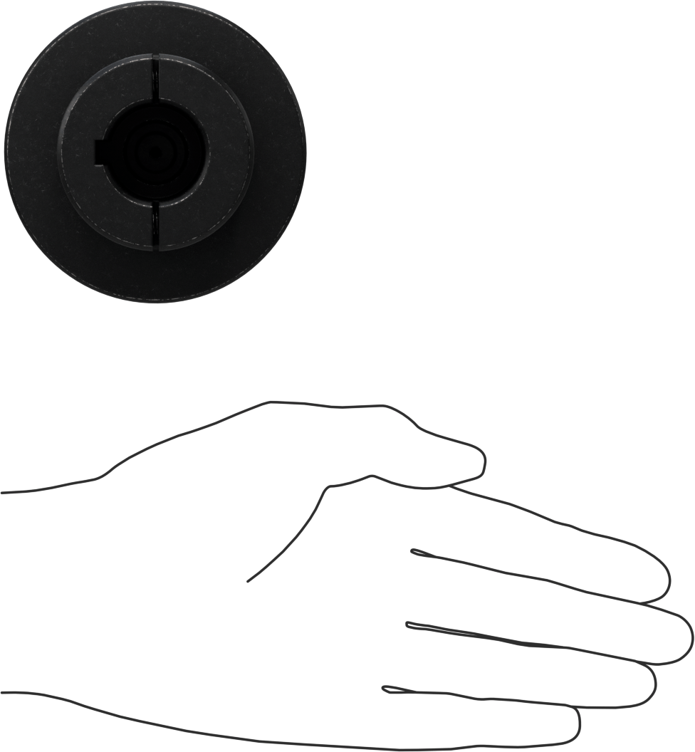 Machinable Shaft End, for 1" Diameter Keyed Shafts, Flanged, 1117 Carbon Steel