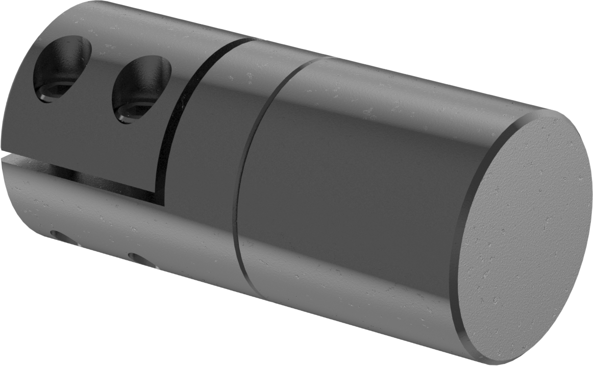Machinable Shaft End, for 1/2" Diameter Round Shafts, Straight, 1215 Carbon Steel
