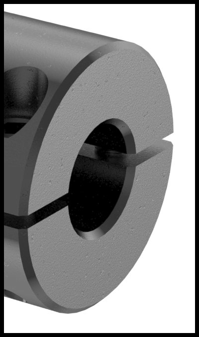 Machinable Shaft End, for 1" Diameter Round Shafts, Straight, 1215 Carbon Steel