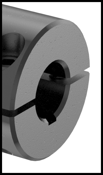 Machinable Shaft End, for 1" Diameter Keyed Shafts, Straight, 1215 Carbon Steel