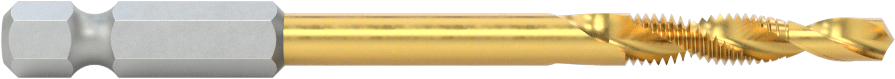 Hızlı Değiştirilebilir Altıgen Şaftlı Matkap Tapası, Matkaplar ve Tornavidalar için, TiN Kaplamalı, M5 x 0,8 mm Diş