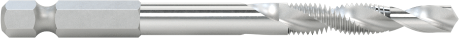 Hızlı Değiştirilebilir Altıgen Şaftlı Matkap Tapası, Matkaplar ve Tornavidalar için, Kaplamasız Yüksek Hızlı Çelik, 1/4"-28 Diş