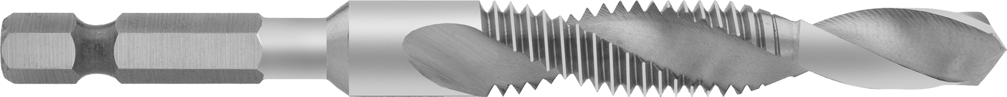 Hızlı Değiştirilebilir Altıgen Şaftlı Matkap Tapası, Matkaplar ve Tornavidalar için, Kaplamasız Yüksek Hızlı Çelik, 3/8"-16 Diş