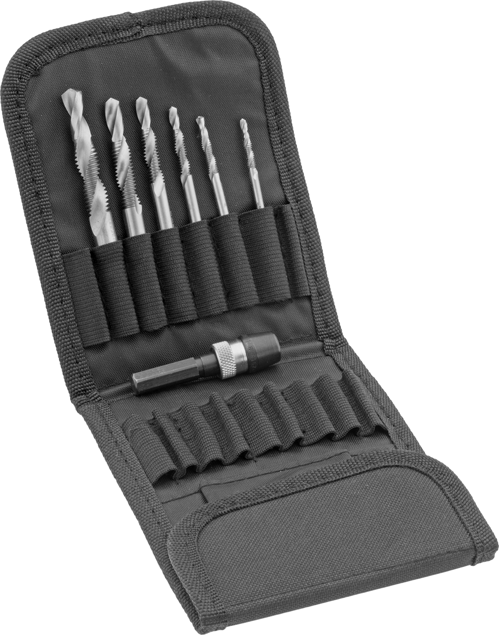 Hızlı Değiştirilebilir Altıgen Şaftlı Matkap Tapası, Matkaplar ve Tornavidalar için, 7 Parça Set, Kaplamasız, UNC