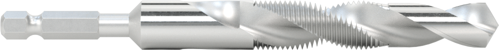 Hızlı Değiştirilebilir Altıgen Şaftlı Matkap Tapası, Matkaplar ve Tornavidalar için, Kaplamasız Yüksek Hızlı Çelik, 1/2"-20 Diş