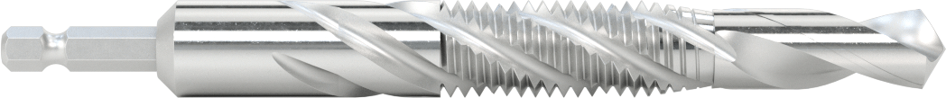 Hızlı Değiştirilebilir Altıgen Şaftlı Matkap Tapası, Matkaplar ve Tornavidalar için, Kaplamasız Yüksek Hızlı Çelik, 5/8"-11 Diş