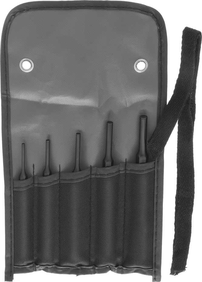 Altıgen Saplı Pim Çıkarma Zımba Seti, 5 Parça, 1/8", 5/32", 3/16", 1/4“ ve 5/16” Pim Çapı