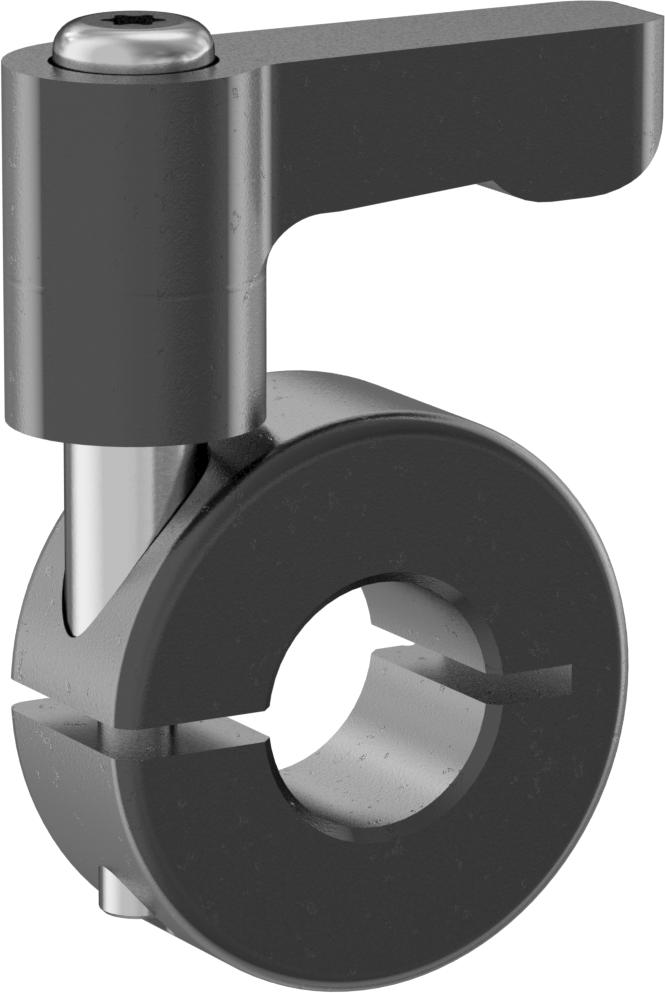 Hızlı Açılır Sıkıştırma Mili Yaka, Sıkı Tutuş, 1215 Karbon Çelik, 1/2" Çap için
