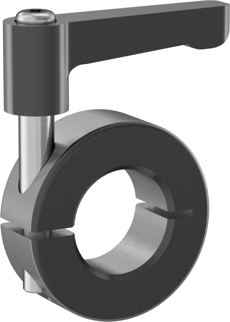 Hızlı Açılır Sıkıştırma Mili Yaka, Sıkı Tutuş, 1215 Karbon Çelik, 22 mm Çap için