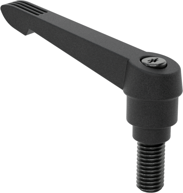 Statik Kontrol Ayarlanabilir Tutamak, M10 x 1,5 mm Dişli 20 mm Uzunlukta Saplama