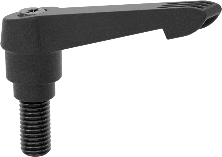 Statik Kontrol Ayarlanabilir Tutamak, M10 x 1,5 mm Dişli 20 mm Uzunlukta Saplama