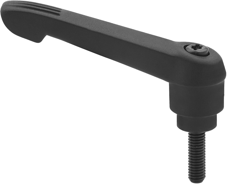 Statik Kontrol Ayarlanabilir Tutamak, M6 x 1 mm Dişli 20 mm Uzunlukta Saplama ile