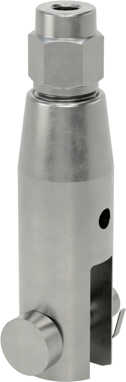 Kaldırma için Plug-Lock Tel Halat Bağlantı Parçası, Çelik, Çatal Uç, 3/16" Halat Çapı için