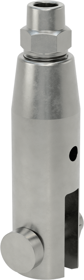 Kaldırma için Plug-Lock Tel Halat Bağlantı Parçası, Çelik, Çatal Uç, 3/8" Halat Çapı için