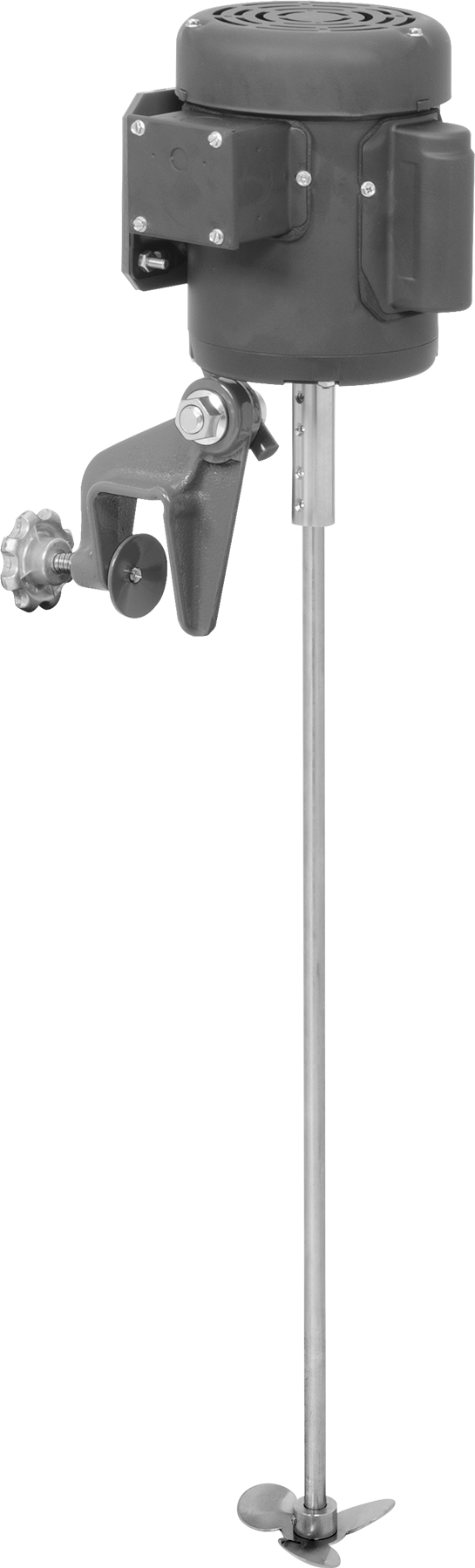 Tanklar için Elektrikli Karıştırıcı, 240/460VAC, İnce Sıvı için, 1/4hp, 3-13/16" Pervane