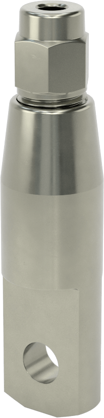 Plug-Lock Tel Halat Bağlantı Parçası - Kaldırma için, Çelik, Halkalı Uç, 3/16" Halat Çapı için