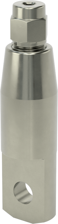 Plug-Lock Tel Halat Bağlantı Parçası - Kaldırma için, Çelik, Halkalı Uç, 5/64“ ila 3/32” Halat Çapı için
