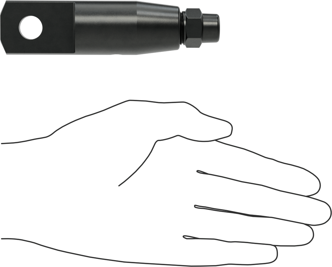 Plug-Lock Tel Halat Bağlantı Parçası - Kaldırma için, Çelik, Halkalı Uç, 3/8" Halat Çapı için