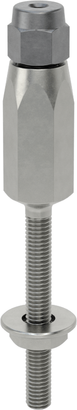 Plug-Lock Tel Halat Uç Bağlantı Elemanı - Kaldırma için, Çelik, Saplama Ucu, 3/64“ ila 1/16” Halat Çapı için