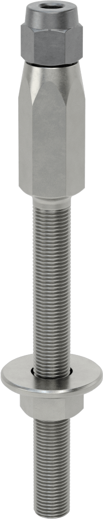 Plug-Lock Tel Halat Uç Bağlantı Elemanı - Kaldırma için, Çelik, Saplama Ucu, 1/4" Halat Çapı için, 1/2"-20 Diş Boyutu