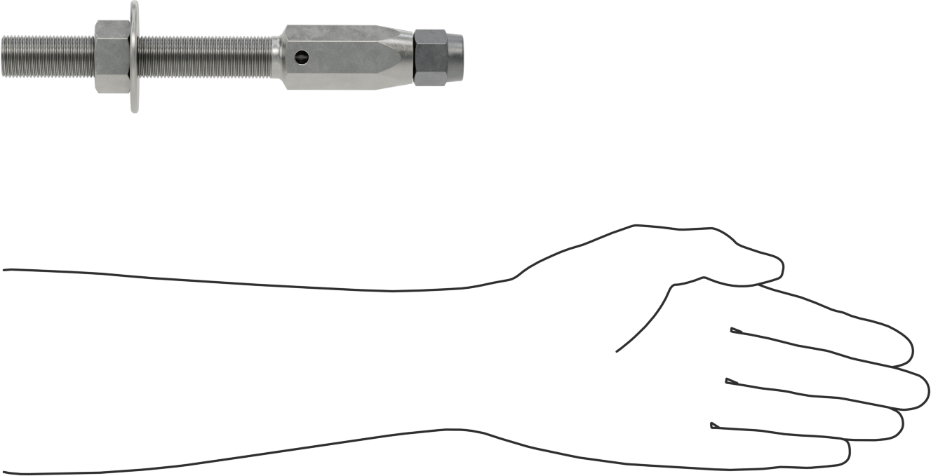 Plug-Lock Tel Halat Uç Bağlantı Elemanı - Kaldırma için, Çelik, Saplama Ucu, 3/8" Halat Çapı için, 3/4"-16 Diş Boyutu