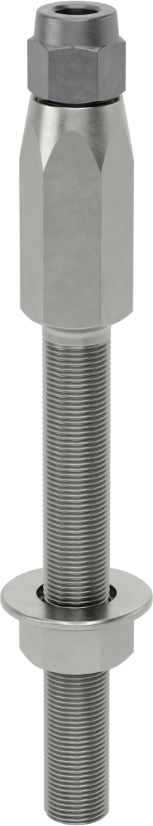 Plug-Lock Tel Halat Uç Bağlantı Elemanı - Kaldırma için, Çelik, Saplama Ucu, 1/2" Halat Çapı için, 7/8"-14 Diş Boyutu