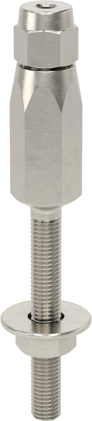 Plug-Lock Tel Halat Uç Bağlantı Elemanı - Kaldırma için, 316 Paslanmaz Çelik, Saplama Ucu, 5/64“ ila 3/32” Halat Çapı için
