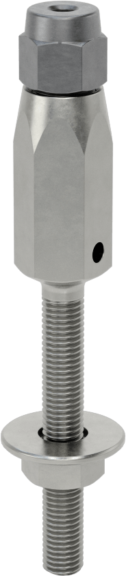 Plug-Lock Tel Halat Uç Bağlantı Elemanı - Kaldırma için, Çelik, Saplama Ucu, 5/64“ ila 3/32” Halat Çapı için
