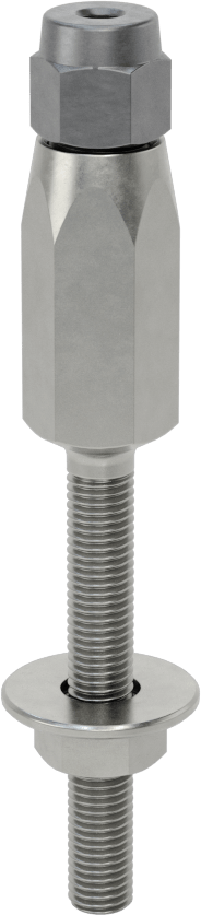 Plug-Lock Tel Halat Uç Bağlantı Elemanı - Kaldırma için, Çelik, Saplama Ucu, 5/64“ ila 3/32” Halat Çapı için