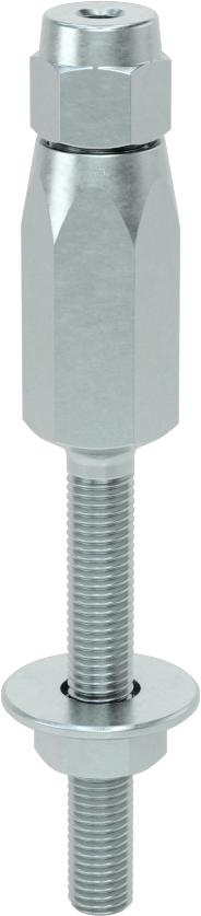 Plug-Lock Tel Halat Uç Bağlantı Elemanı - Kaldırma için, Çinko Kaplı Çelik, Saplama Ucu, 5/64“ ila 3/32” Halat Çapı için