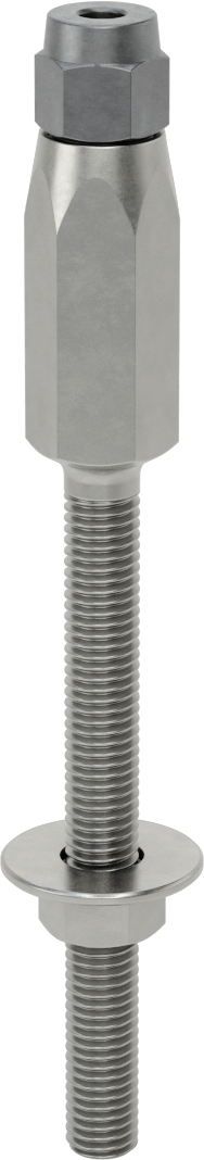 Plug-Lock Tel Halat Uç Bağlantı Elemanı - Kaldırma için, Çelik, Saplama Ucu, 1/4" Halat Çapı için, 1/2"-13 Diş Boyutu