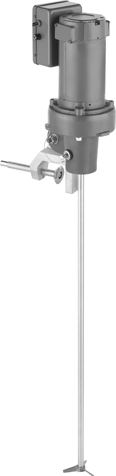 Tanklar için Değişken Hızlı Elektrikli Karıştırıcı, İnce Sıvılar için, 1/4 hp, 36 inç Mil Uzunluğu