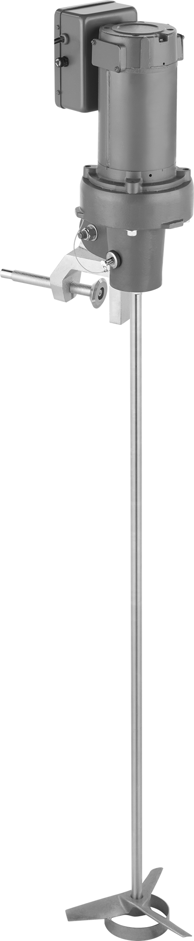Tanklar için Değişken Hızlı Elektrikli Karıştırıcı, Yoğun Sıvılar için, 1/4 hp, 48" Mil Uzunluğu