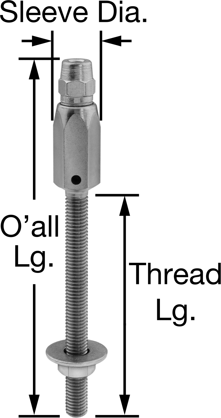 Plug-Lock Tel Halat Uç Bağlantı Elemanı - Kaldırma için, Çelik, Saplama Ucu, 1/2" Halat Çapı için, 3/4"-10 Diş Boyutu