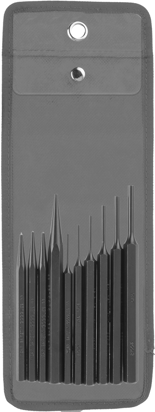 10-Piece Set with Fine Center-Marking Punch