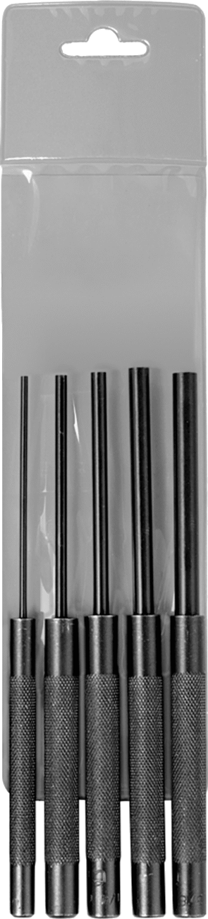 Yuvarlak Kol Pimi Çıkarma Zımba Seti, 5 Parça, 1/8", 3/16", 1/4", 5/16“ ve 3/8” Pim Çapı