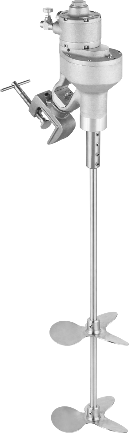 Tanklar için Kelepçeli Hava Tahrikli Karıştırıcı, Yoğun Sıvılar için, 1/2 hp