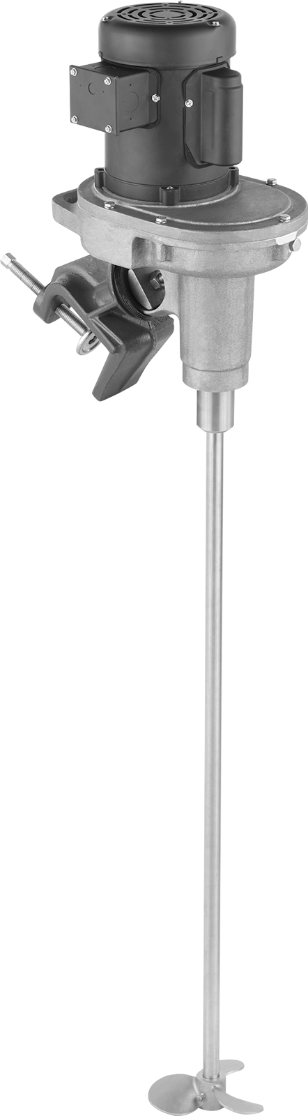 Tanklar ve Yoğun Sıvılar için Elektrikli Karıştırıcı, 120/240V AC, 1/3 hp, 6" Pervane Çapı