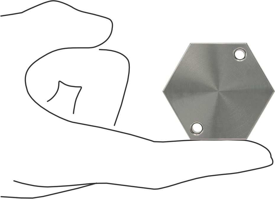 Düşük Profilli Altıgen Manifold, 316 Paslanmaz Çelik, 7/16“-20 UN/UNF Giriş x 5/16”-18 Çıkış