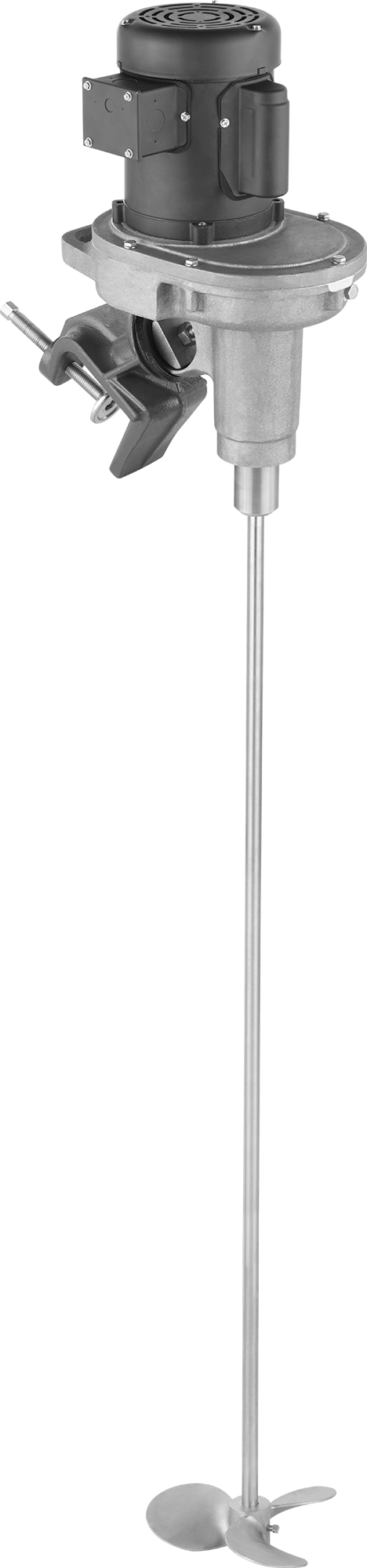Tanklar için Elektrikli Karıştırıcı, 120/240V AC, Yoğun Sıvılar için, 1/4 hp, 10 inç pervane