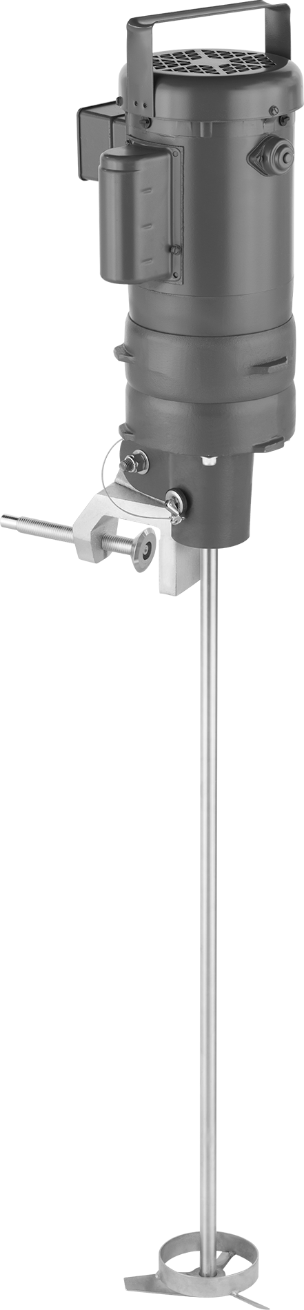 Tanklar için Elektrikli Karıştırıcı, 120/240V AC, Yoğun Sıvılar için, 1/4 hp, 7-5/8" Pervane