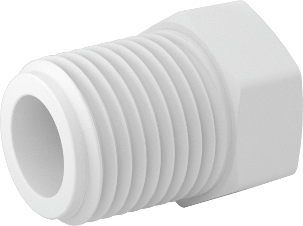 Gıda ve İçecek için Plastik Boru Bağlantı Tıkacı, 1/8 NPT Erkek