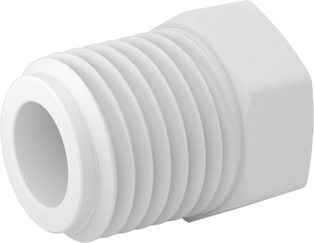 Gıda ve İçecek için Plastik Boru Bağlantı Tıkacı, 1/4 NPT Erkek
