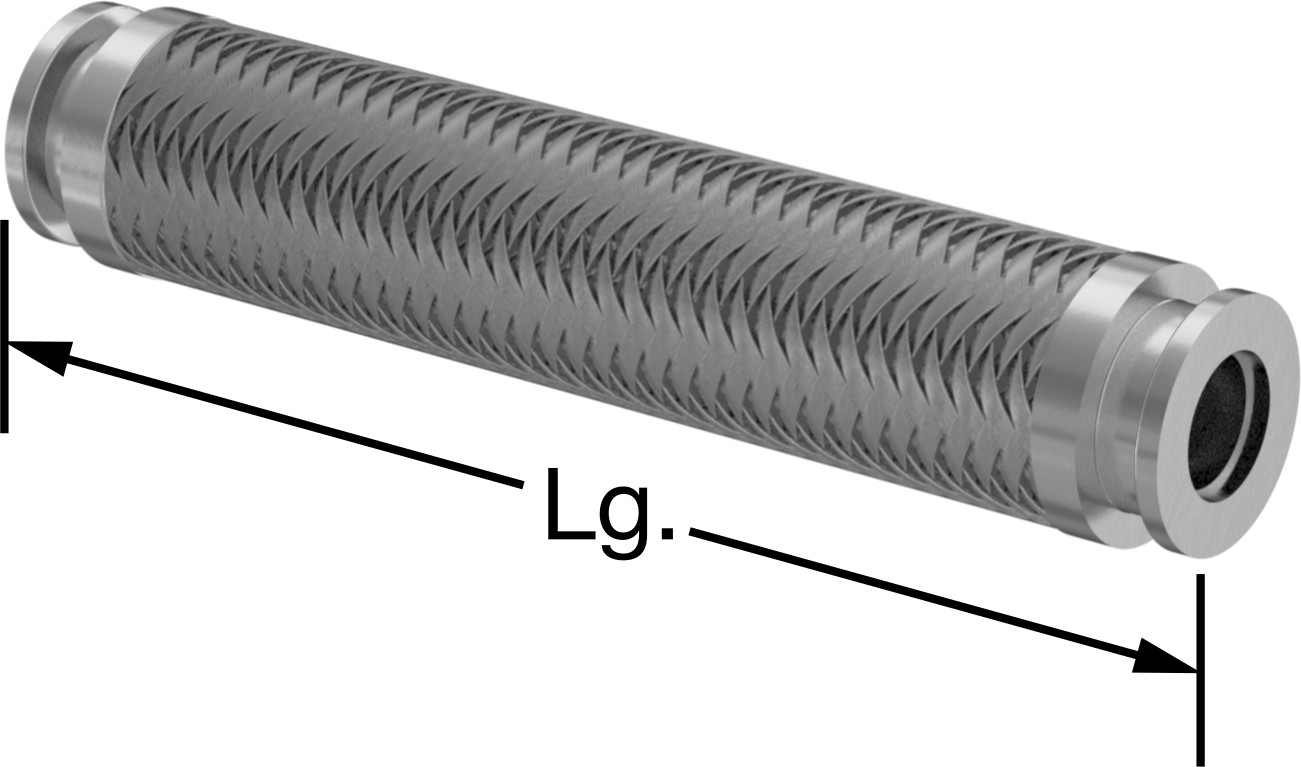 Hızlı Kelepçeli Bağlantı Parçalı Yüksek Vakumlu Hortum, 3/4" Dış Çaplı Boru için, 6 inç Uzunluk